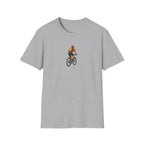 Cyclist with Backpack T-Shirt