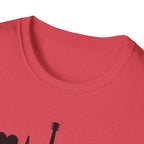 Heartbeat Guitar Music T-Shirt