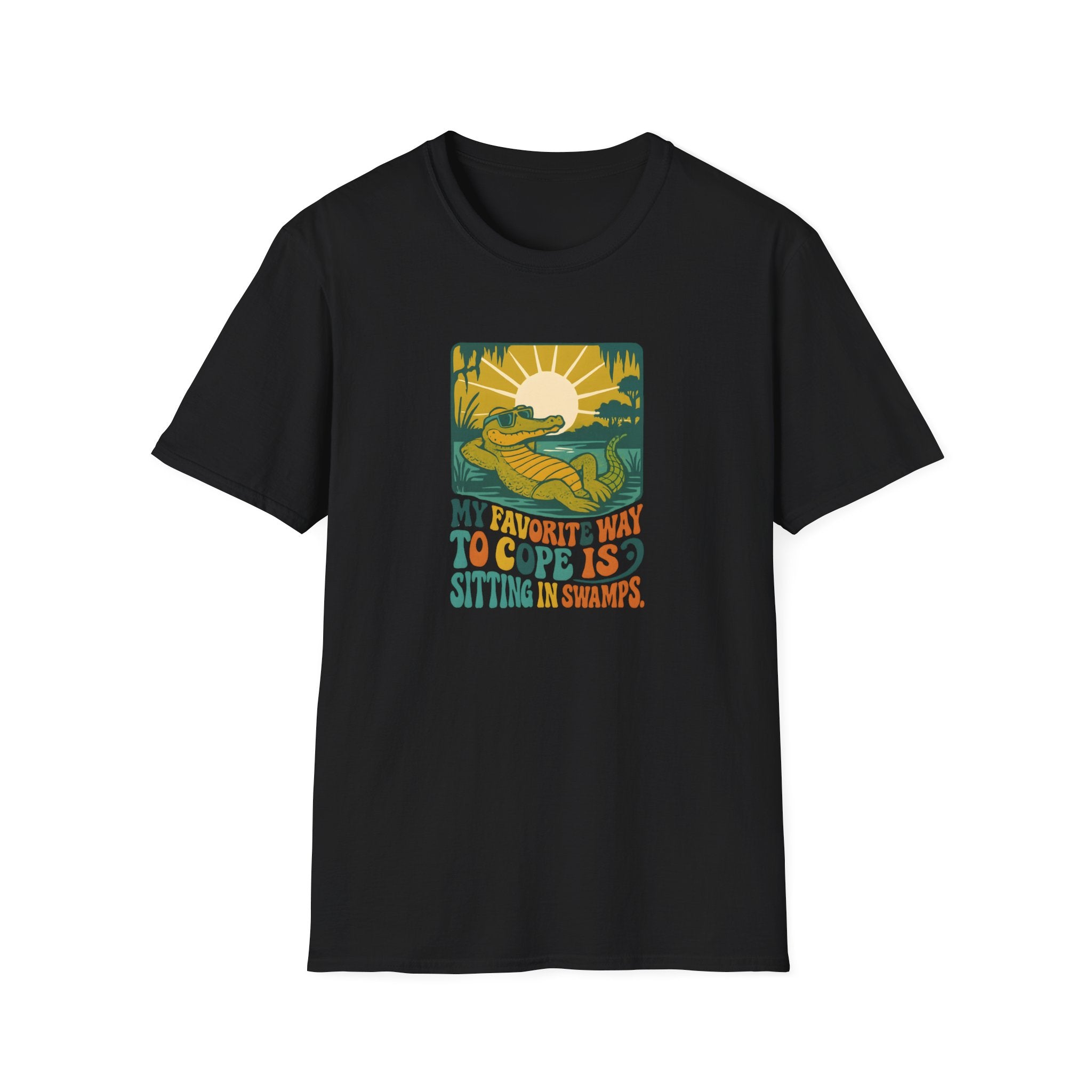 Alligator lounging in swamp T-Shirt