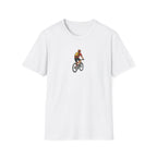 Cyclist with Backpack T-Shirt