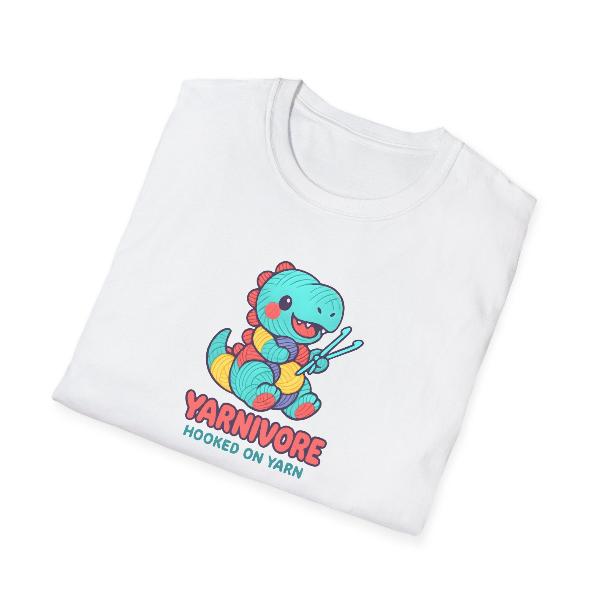 Yarnivore Knitting Dinosaur T-Shirt