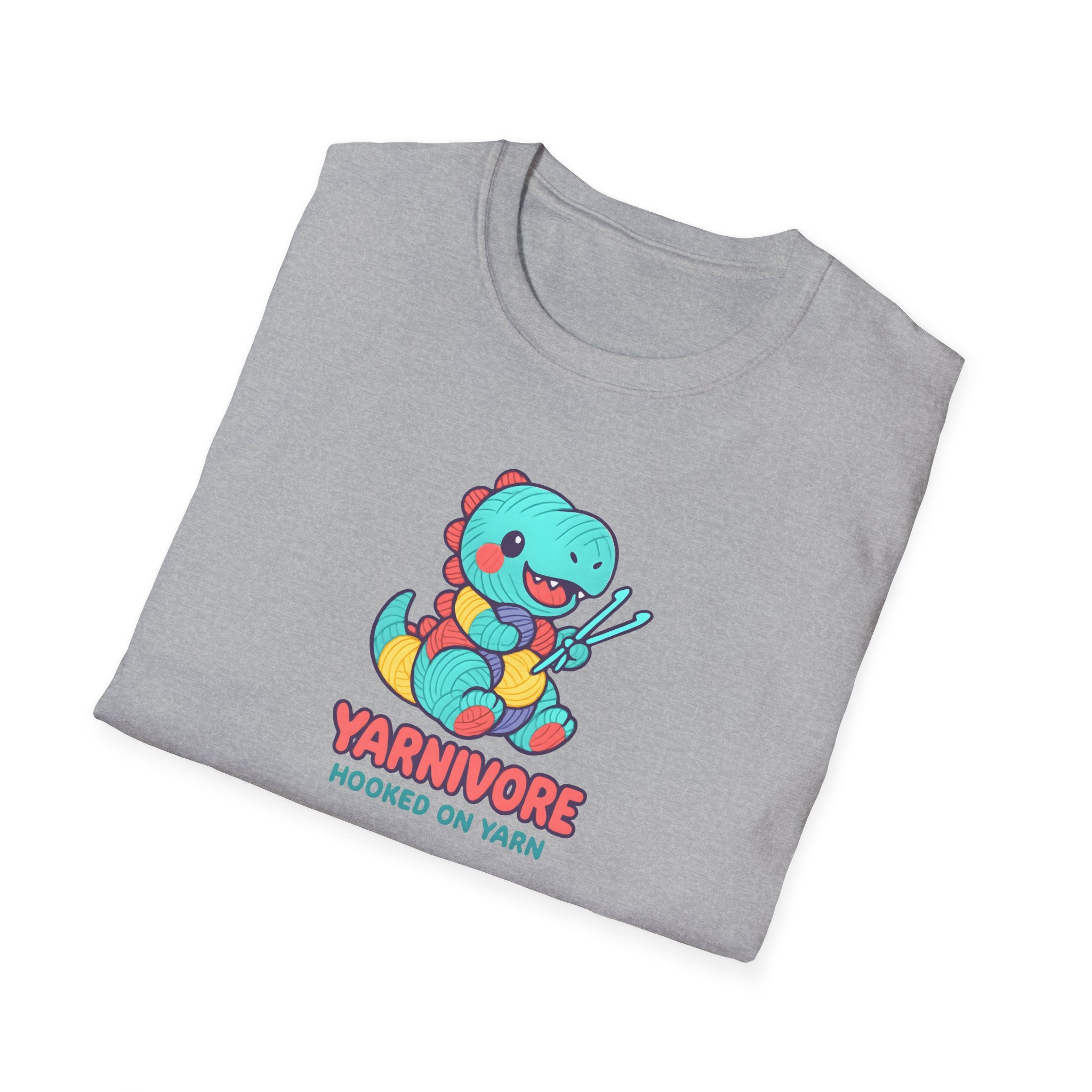Yarnivore Knitting Dinosaur T-Shirt