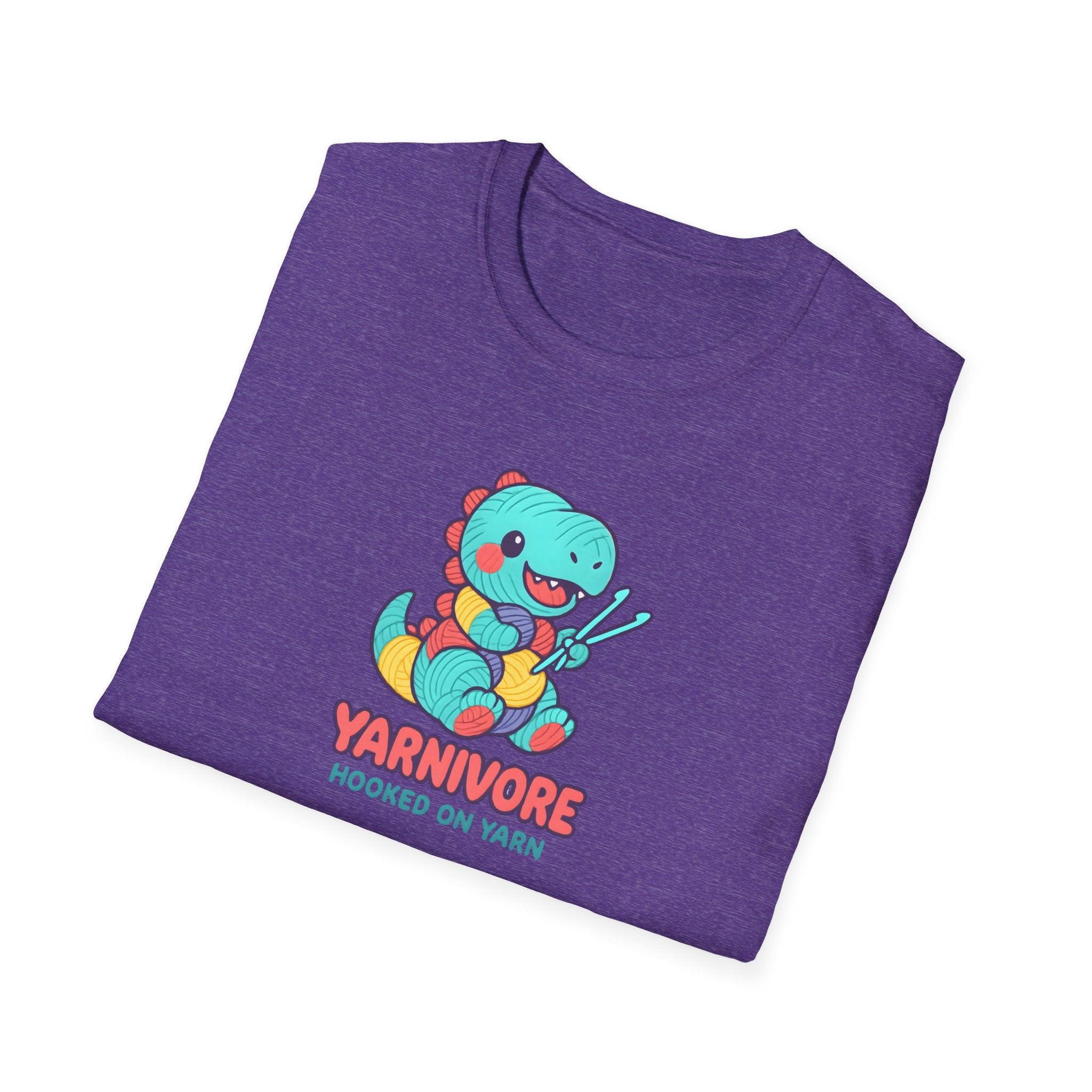Yarnivore Knitting Dinosaur T-Shirt