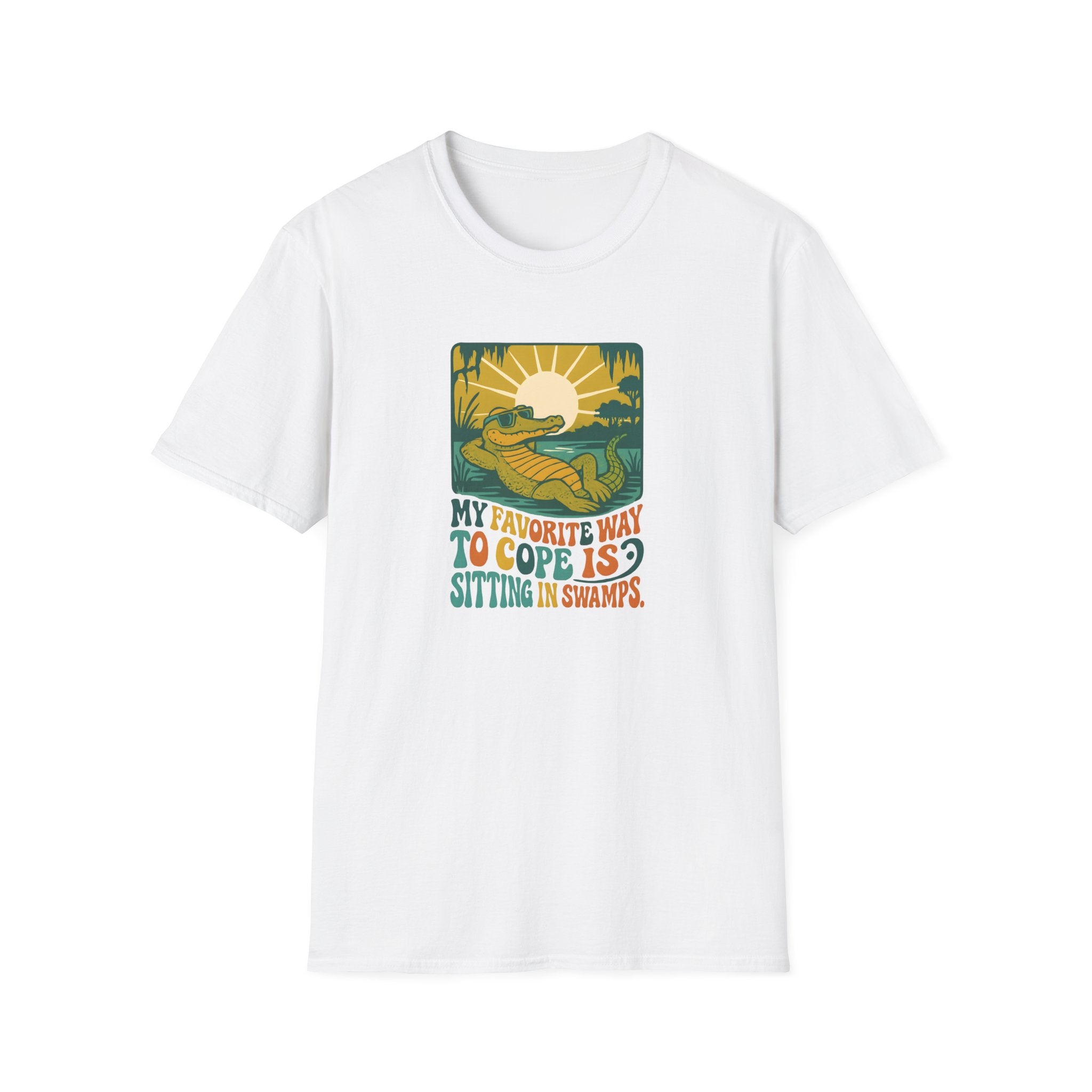 Alligator lounging in swamp T-Shirt