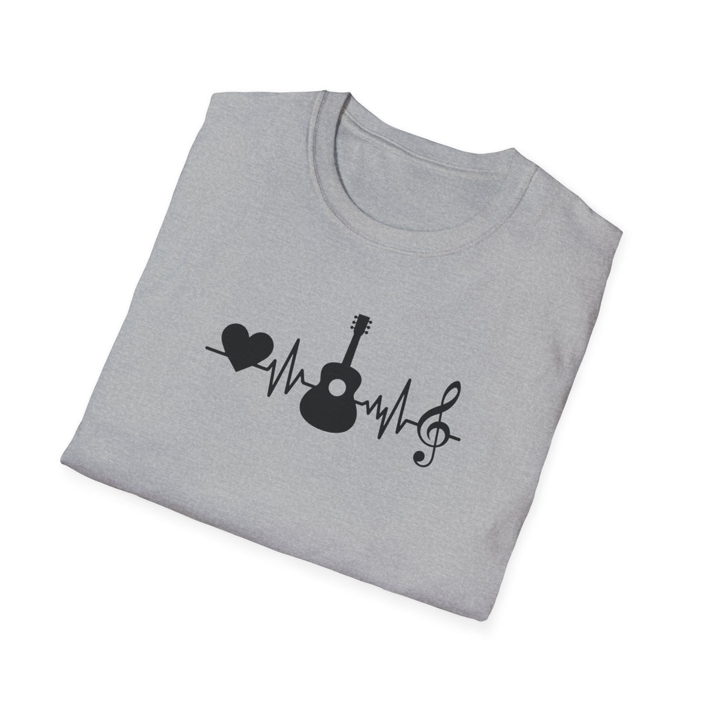 Heartbeat Guitar Music T-Shirt