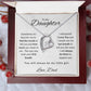 To My Daughter-Love Dad (Forever Love Necklace) White Card