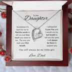 To My Daughter-Love Dad (Forever Love Necklace) White Card