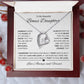 To My Bonus Daughter | Forever Love Necklace 3 | Graduation | Birthday