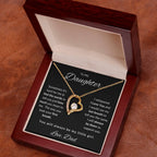 To My Daughter-Love Dad (Forever Love Necklace) Black Card