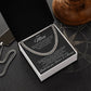 To My Man- Cuban Chain Link- Black Card (Stainless Steele)