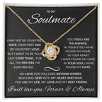 To My Soulmate-Love Knot Necklace