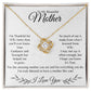 To My Mother-Loveknot Necklace | Mother's Day | Birthday | Christmas