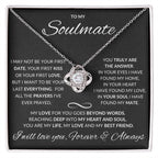 To My Soulmate-Love Knot Necklace