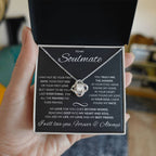 To My Soulmate-Love Knot Necklace