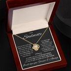 To My Soulmate-Love Knot Necklace