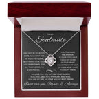 To My Soulmate-Love Knot Necklace