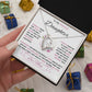 To My Precious Daughter-Love Mom (2) Forever Love Necklace | Birthday | Graduation (pink)