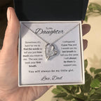 To My Daughter-Love Dad (Forever Love Necklace) White Card