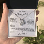 To My Beautiful Daughter-Love mom | Forever Love Necklace | Graduation | Birthday