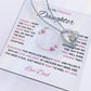 To My Daughter-Love Dad | Forever Love Necklace (pink) | Graduation | Birthday
