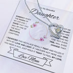 To My Daughter-Love Mom | Forever Love Necklace 2 | Graduation | Birthday