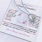 To My Bonus Daughter | Forever Love Necklace 1 | Graduation | Birthday