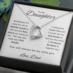 To My Daughter-Love Dad (Forever Love Necklace) White Card
