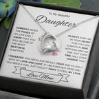 To My Daughter-Love Mom | Forever Love Necklace 2 | Graduation | Birthday
