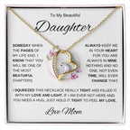 To My Daughter-Love Mom | Forever Love Necklace | Graduation | Birthday